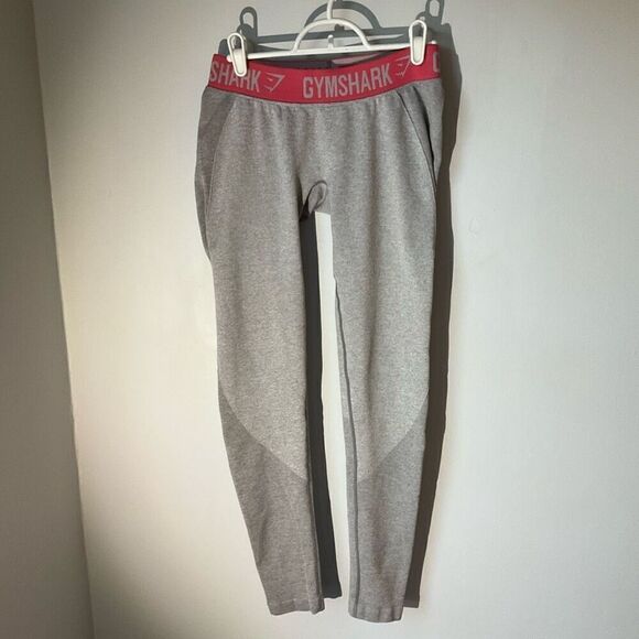 Gymshark Leggings. Medium. Grey with Pink. - Picture 4 of 9